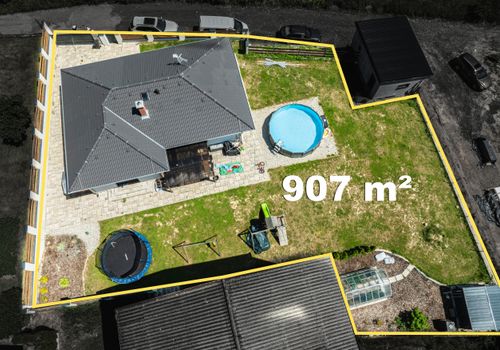 Moderní novostavba 5+kk u Strakonic, na kraji obce Dražejov s výhledem do přírody