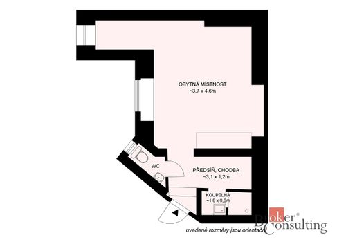 Útulné 1+kk, 28 m2, Mírové náměstí v Písku